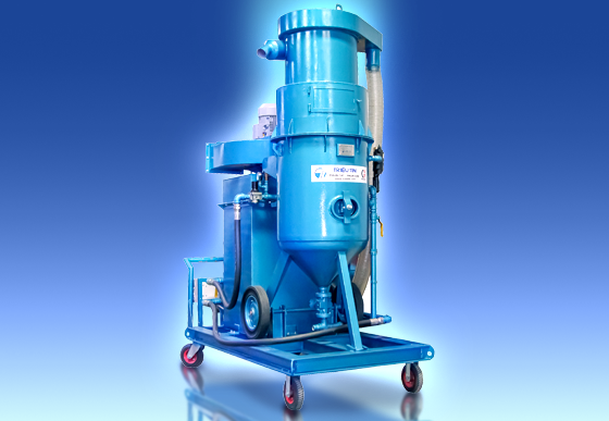 Máy phun hạt mài tuần hoàn, không bụi